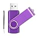 Produktbild USB Stick 512GB USB 2.0 Speicherstick USB Sticks Pack Data Datenspeicher mit Lanyard, Violett