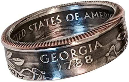"Real U.S. Quarter Coin Rings. From years 1965 to 2024 and from a...