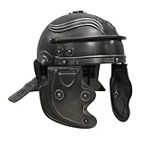 MEDIEVAL HANDICRAFTS STORE Armor Roman Gladiator Skyrim Witcher Cosplay Helmet Perfect for LARP, SCA Halloween Costume Black