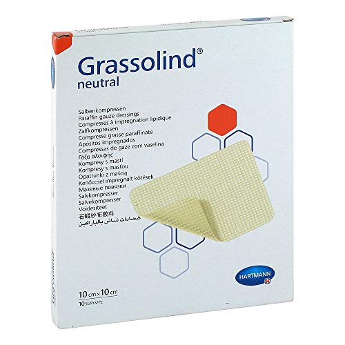 GRASSOLIND Salbenkompressen 10x10 cm steril 10 St