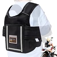 DGMI Kinder Motorrad Sicherheitsgurt, Motorrad Kinder Gürtel, Sicherheitsgurt Motorrad mit Reflektierenden Streifen, Motorrad Kindergurt Atmungsaktives für Zwischen 2 und 15 Jahren