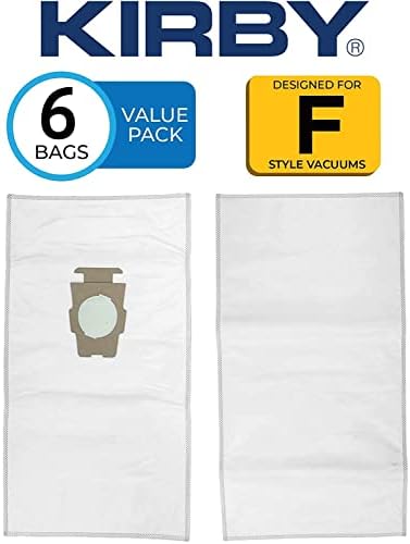 Kirby Vacuum, Polypropylene, White, 6 Bags Plus Belt