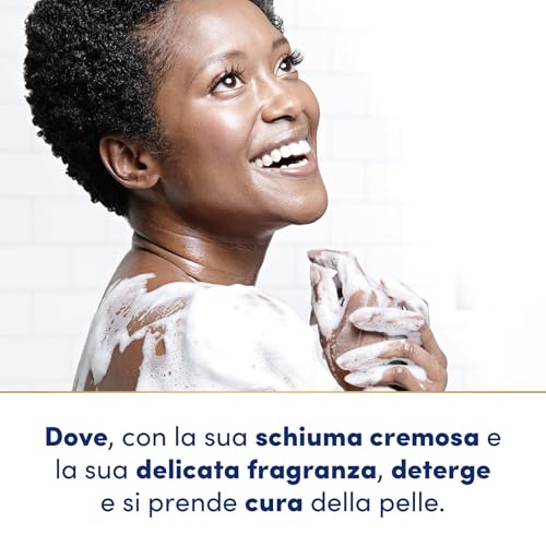 Dove Sanfte pflegende Duschgel, dermo-natürliche Feuchtigkeitspflege, Kokosöl, 1/4 Feuchtigkeitscreme, dermatologisch getestet, Duschgel für Damen und Herren, 100% recycelte Flasche* 450 ml