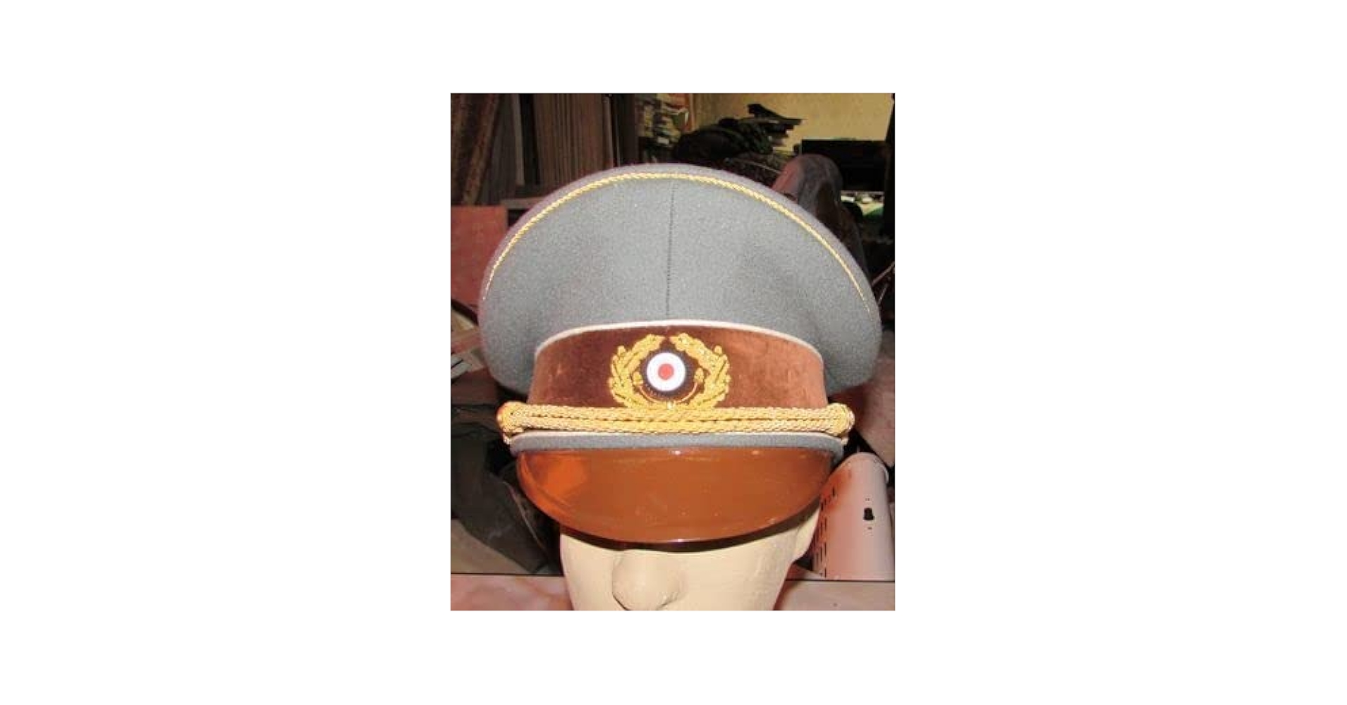 ドイツ軍　将校用制帽ミヒャエルヤンケ社製　精巧レプリカ　極上品　ドイツ取寄せ品 41bDbmWJHQL._UF350,350_QL50_.jpg