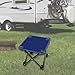 kowaku Camping Stool, Recliner Foot Rest, Folding Stool, Foldable Foot Stool Camp Stool for Park, Travele, BBQ, Dark Blue