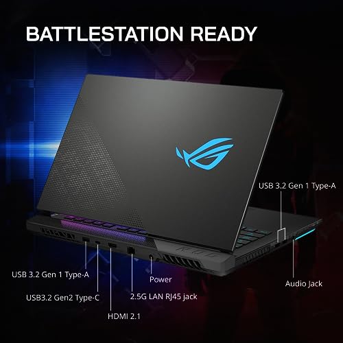 ROG Strix SCAR 15 15.6" FHD IPS 300Hz Gaming Laptop, AMD Ryzen 9 5900HX, NVIDIA GeForce RTX 3080, 32GB RAM, SSD PCIe 1TB, tastiera retroilluminata RGB, WiFi 6, Win 11 Pro, grigio, set docking - Notebook - Immagine 8