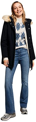 Springfield Trenca Sorona Repelente al Agua, Abrigo Mujer, Azul Marino (Navy Blue), S