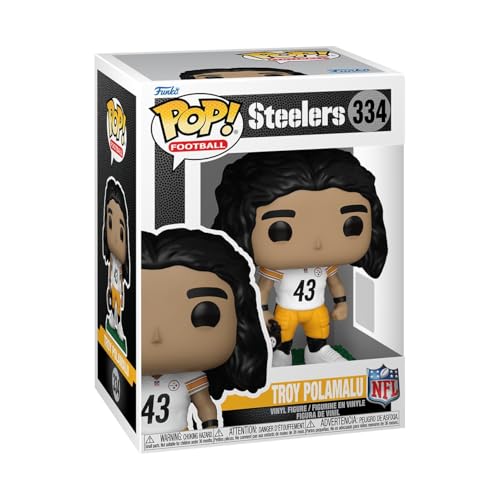 Funko Pop! NFL: Legends - Troy Polamalu - Steelers - Collectable Vinyl Figure - Gift Idea - Official Merchandise - Toys for Kids & Adults - Sports Fans - Model Figure for Collectors
