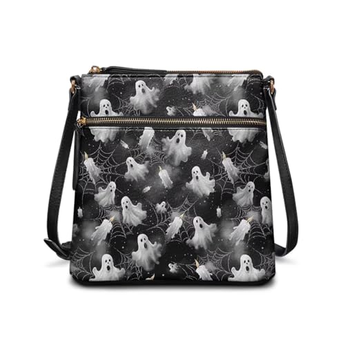 Image of Leather Purses for Women, Leather Hobo Bags for Women Travel Sling Purse Triple Zippered Pockets Shoulder Bag