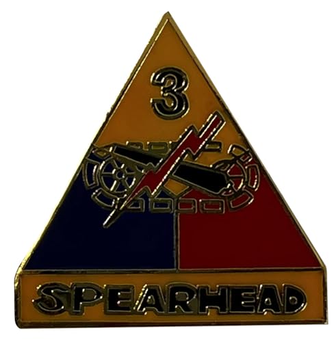 3rd Armored Division Spearhead Motorcycle Hat Cap Lapel Pin M-170