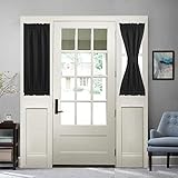 Aquazolax French Door Curtain Panel for Privacy - Thermal Blackout 25x40 Curtains Door Window Panels...