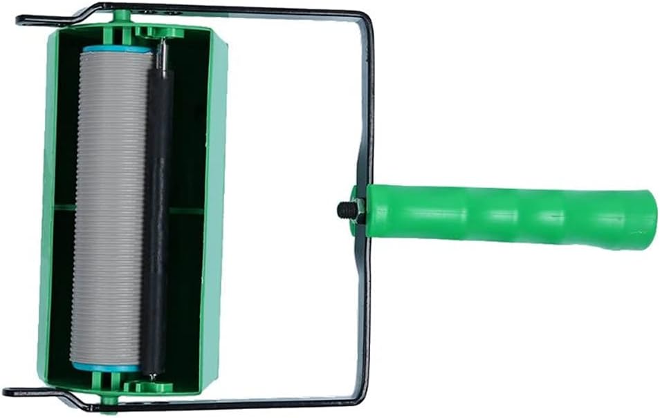 Patterned Paint Roller Decorative Texture Roller with Two-Color Painting Machine,5inch Embossed Plastic Handle