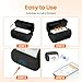 NULLTONEX Label Maker Machine with Tape: Portable Sticker Printer, Support Continuous Label, Sticker Maker Machine with Multiple Templates for Home, Kitchen, School, Office Organization, Black