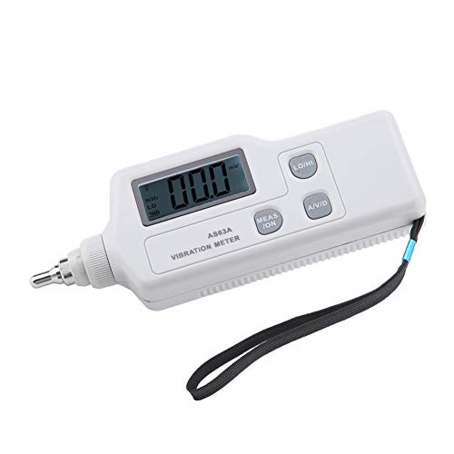 AS63A Digitales Vibrationsmessgerät mit LCD-Display, Vibrationsanalysator und Vibrationstester für Industrieanlagen und Wartung. Hochpräziser Vibrationssensor für