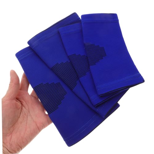 Anneome 4pcs Boys and Girls Compression Elbow and Knee Pads Set Lightweight Protective Gear for Basketball Volleyball Soccer for Boy to Blue s Safe and Stylish Sports Equipment