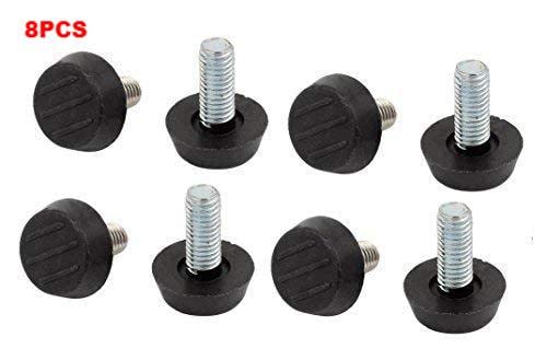 payanwin Furniture Levelers Screw On Furniture Adjustable Leveling Feet Glide Leveling Foot Adjuster for Leveling Feet M8 Thread (8pcs, 8mm x 20mm) - Thumbnail 3