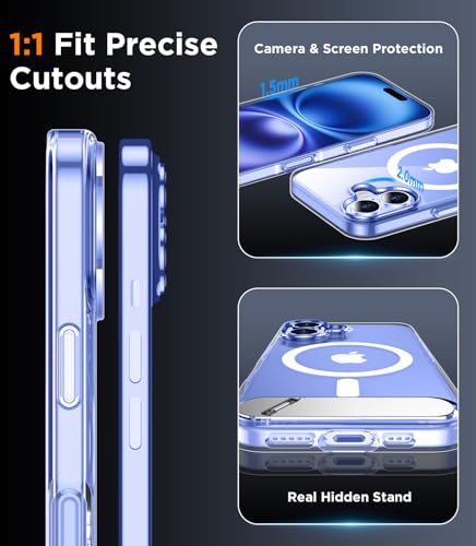 Coque antichoc iPhone 16 Plus 6.7 MagSafe avec support béquille