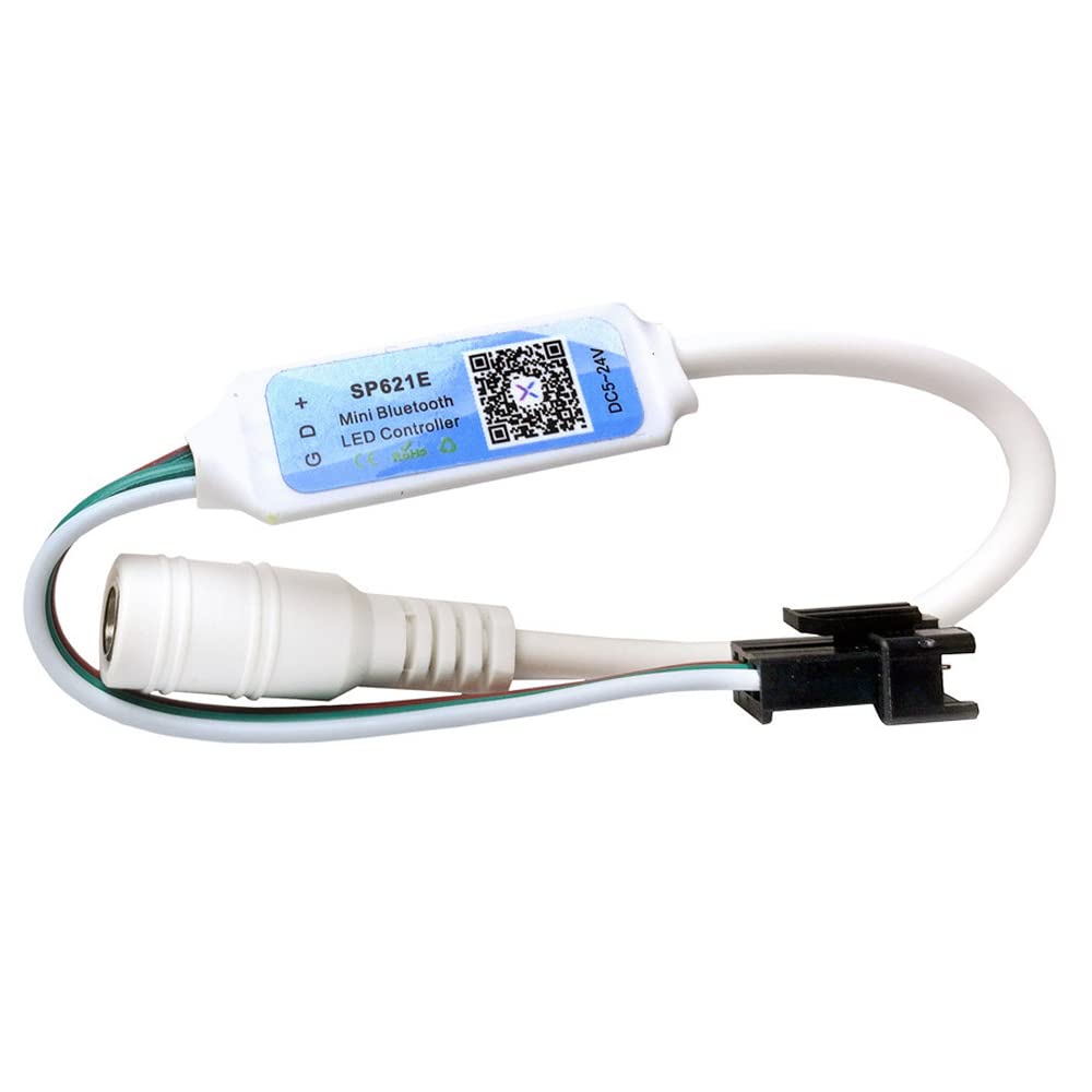 Contrôleur LED Bluetooth SP621E - Lot De 2, 5-24V, Pour Bande RGB WS2811/WS2812B - Application IOS/Android - 7