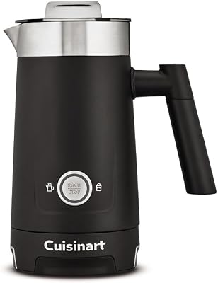 Cuisinart Hot and Cold Milk Frother, Up to 4oz. of Milk Foam and Up to 8oz. of Warm Milk, Perfect for Latte Art, Easy Grip...