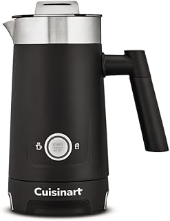 Cuisinart Hot and Cold Foam Milk Frother, Electric Frother for Coffee, Lattes, Cappuccinos, Macchiatos, Hot Chocolate and More, Stainless Steel Nonstick Milk Tank, Cool Touch Exterior, FR-16, Black