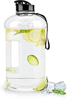 VENNERLI Half Gallon Water Bottle 2.2L Bottles with Handle Flip Cap 100% Leak Proof BPA Free Reusable Durable Big Gym Jug for Camping Sports Workouts Hiking Outdoors 2.2Litre