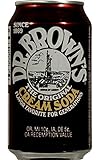 Dr. Brown's Regular Cream Soda, The Original Flavor Favorite for Generations, 12 fl oz Cans (9 Cans)