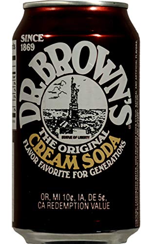 Dr. Browns Regular Cream Soda, The Original Flavor Favorite for Generations, 12 fl oz Cans (9 Cans)