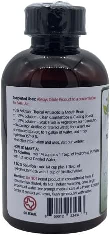 HydroProx35 - 8% Pure Food Grade Hydrogen Peroxide