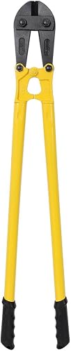 36" Heavy Duty Bolt Cutter, Steel Bolt & Chain Cutter with Ergonomic Non-Slip Grip, Industrial Cutting Tool for Chain Fence Wire Locks Rivets