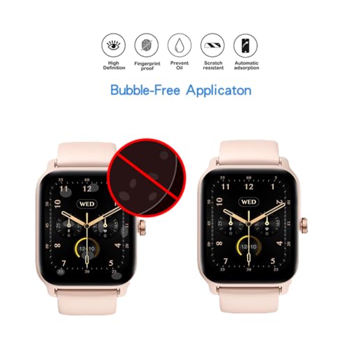 Mihence 091923003 Compatible For Faweio 1.8'' Smart Watch Screen Protector, Tpu Hd Full Coverage Invisible Protective Film Compatible For Faweio Idw26 / Idw13 / Idw15 / Idw19 Smartwatch  thumb #3