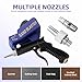 JASEVEN New Portable Anti-slip Handheld Sand Gun Blaster Air Compressor Speed Sand Blasting 1/4 inches, Thickened Galvanized Nozzle for Rust, Oil, and Impurities Removal, Blue