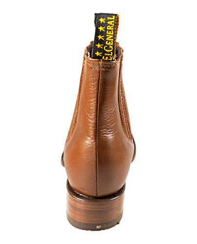Western Cowboy El General Men's Ankle Boots Genuine Leather Nogal Botin Vaquero3