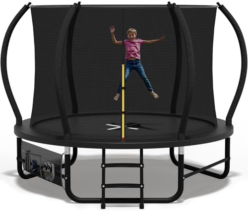Devoko Trampolín Exterior Ø228/305/366/427cm, Travesaños piernas Reforzados, Estructura Estable y Robusta. Carga 160kg, Construcción monolítica, Instalación rápida. Adecuado para niños y Adultos