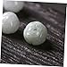 IMIKEYA 10pcs 10mm Lotus Jade Beads - Stone Carved Gemstone Loose Beads for Jewelry Making and