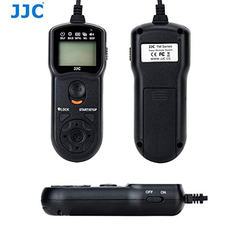 Image of JJC TM-M LCD Timer Remote Control for Nikon D600 D7100 D7000 D5200 D5100 D5000 D3200 (Black)