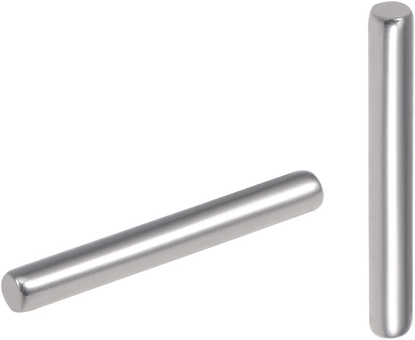 uxcell 100Pcs 1.5mm x 12mm Dowel Pin 304 Stainless Steel Pegs Support Shelves Silver Tone