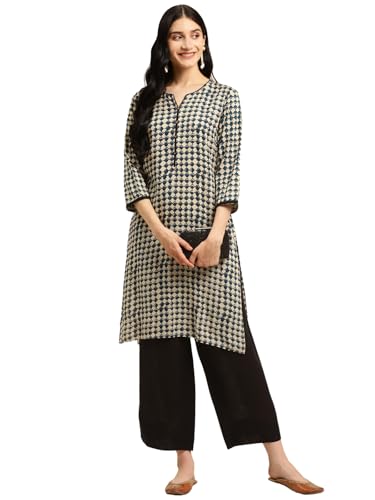 Image of rangita Rayon Knee Length Printed Straight Kurti for Women | Kurta for Women