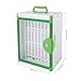 24 Slots Cell Phone Locker Portable Cell Phone Lock Box with Handle Lockable Mobile Phone Storage Cabinet Pocket Chart with Clear Door Cell Phone Holder for Office School Classroom Gym, Silver & Green
