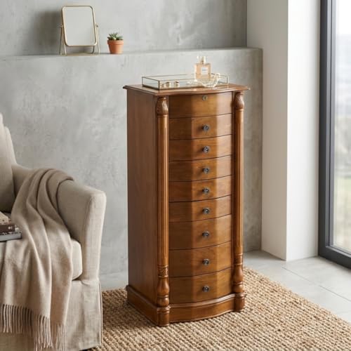 Hives and Honey Roman Jewelry Armoire with Mirror