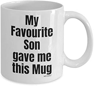 Gifts for Mum and dad - My Favourite Son gave me This Mug, Mothers Day Gifts from Son, Birthday, Fathers Day, Christmas Present - wm3903