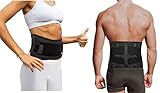 Copper Compression Slim Back Brace w Extra Support Bars Guaranteed Highest Copper Infused Braces for...
