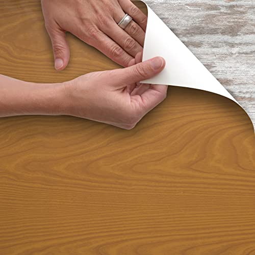 Image of Magic Cover Self-Adhesive Vinyl Shelf and Drawer Liner, 18 inch x 16', Maple