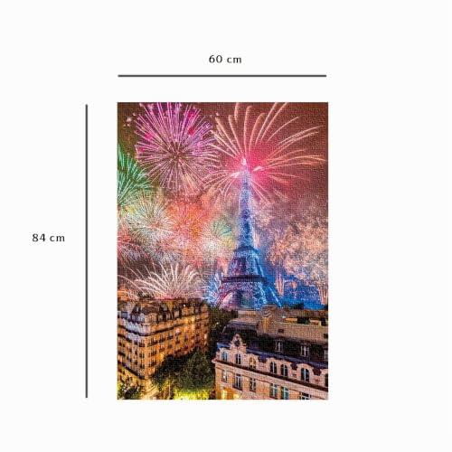 Puzzle 1500 pièces : Feu d'artifice du 14 juillet à Paris Loïc Lagarde Ravensburger Nathan - vue 9