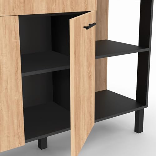 Buffet CINA 120 cm et Hêtre - vue 7