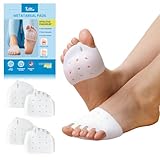 JNATER Toe Separators & Metatarsal Pads for Women & Men – 4 Pcs Gel Toe Spacers, Soft Ball of Foot Cushion for Pain Relief, Metatarsalgia, Morton's Neuroma, All Day Comfort for Long Walking & Standing