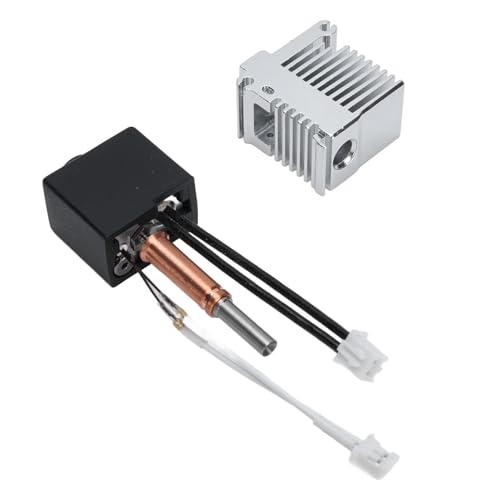 Hotend Kit, All Metal 1.75mm Extruder Nozzle, High Speed Printing with Heat Sink, for Combo 3D Printers (0.8mm)