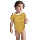 Salelf Gold Shiny for baby onesies baby clothes 100% Organic Cotton for Infant Boys, Girls