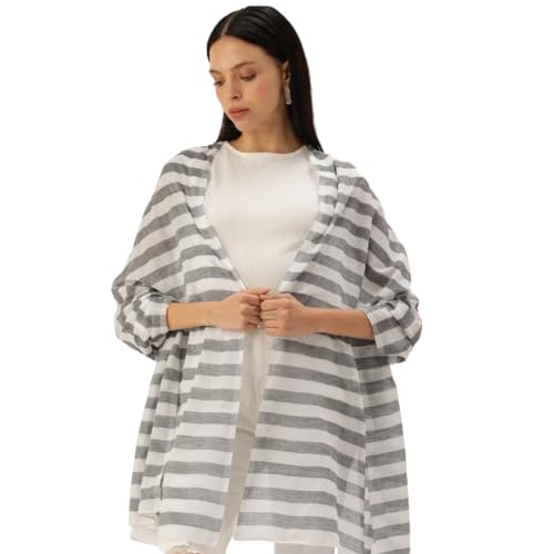 ASVA Handmade Scarf for Women, Cotton - Handwoven Scarf For Women - Main Image