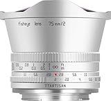 TTArtisan 7.5mm F2.0 E Mount APS-C Fisheye Lens Large Aperture Camera Lens for Sony Camera A5000, A5100, A6000,A6100, A6300,A6400, A6500, A6600, NEX-3,NEX-3N, NEX-3R,Silver Edition