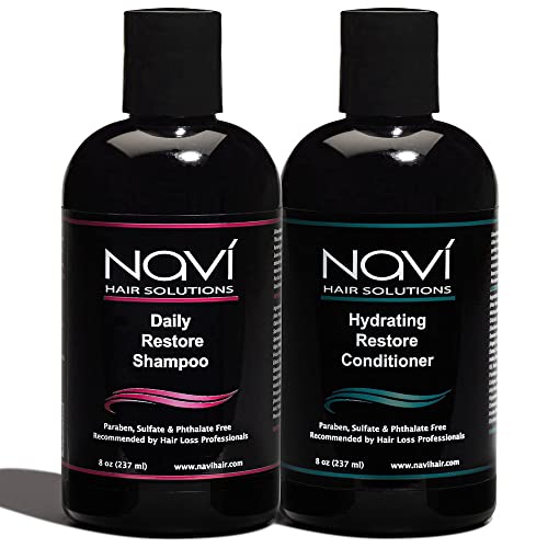 Shampoing croissance cheveux Navi, anti-chute DHT naturel, 2x237ml